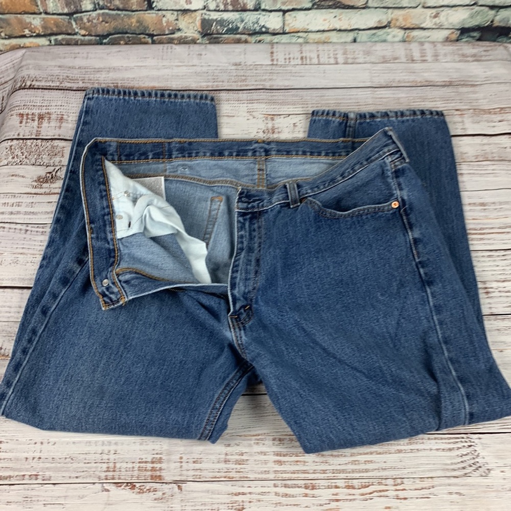 Levi Strauss “505” Straight leg blue jeans size 40 - Picture 4 of 16